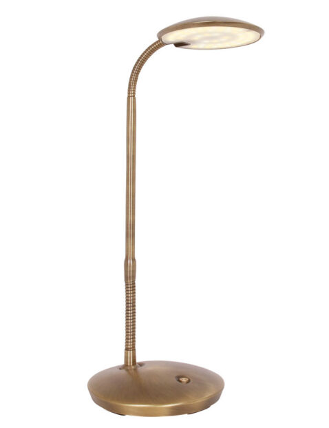 Lampe de table LED pratique couleur bronze