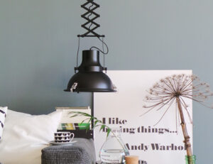 Suspension accordeon noir