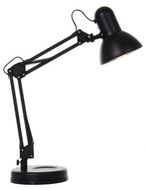 lampe de bureau noire