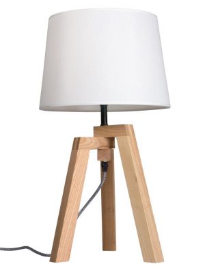 lampe de table bois