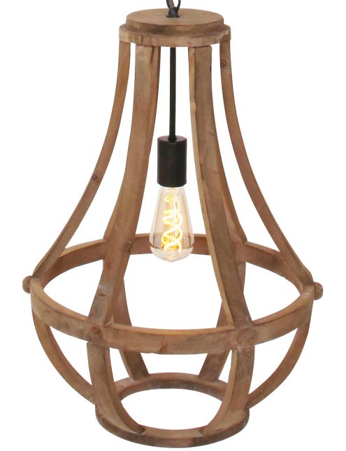 Solenzo - Lustre suspension en bois et corde style industriel rustique campagne chic 2 ampoules (E27 Solenzo - Lustre suspension en bois et corde style industriel rustique campagne chic 2 ampoules (E27
