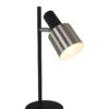 1701ZW-lampe de table moderne en acier noir