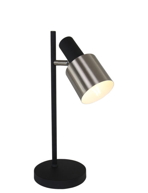 1701ZW-lampe de table moderne en acier noir