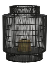 Lampe de table en cage filée Light & Living Gruaro noire-1935ZW