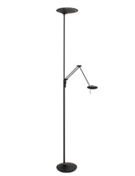 Lampadaire LED avec bras de lecture Steinhauer Zodiac noir-2107ZW