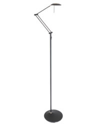 Lampadaire LED avec bras articulé noir Steinhauer Zodiac-2108ZW