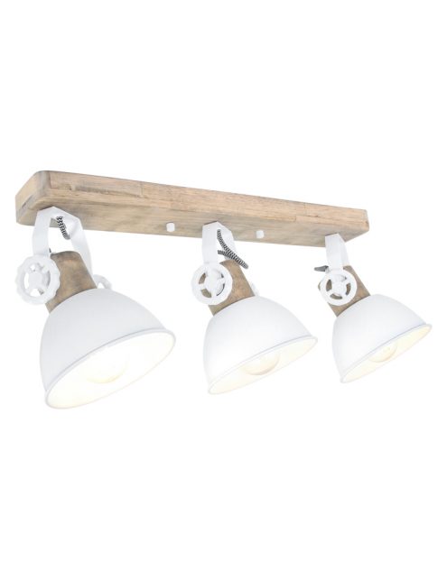  Plafonnier  scandinave  trois spots blancs Mexlite Gearwood 