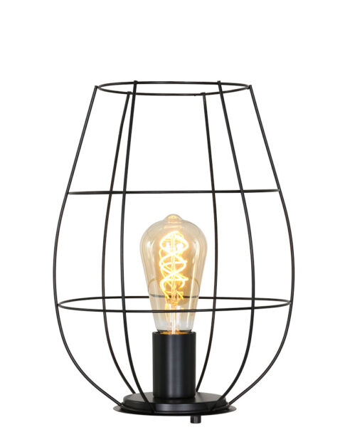 Lampe de table Cage Mexlite Minimalics noir mat-2704ZW