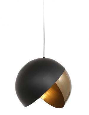 Suspension en forme de sphère Namco Light & Living noir et or-2842GO