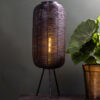 Lampe à poser rotin en métal Tomek Light & Living noir-2908ZW