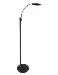 Lampadaire de lecture moderne à LED Steinhauer Zenith couleur noire-7862ZW