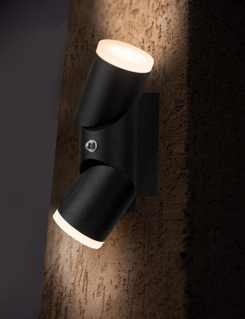 Lampe LED d'extérieur à deux lumières et inclinable Samar Steinhauer noir