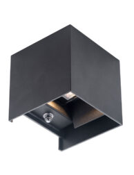 Lampe d'extérieur carrée avec capteur de lumière Cebu Steinhauer noir