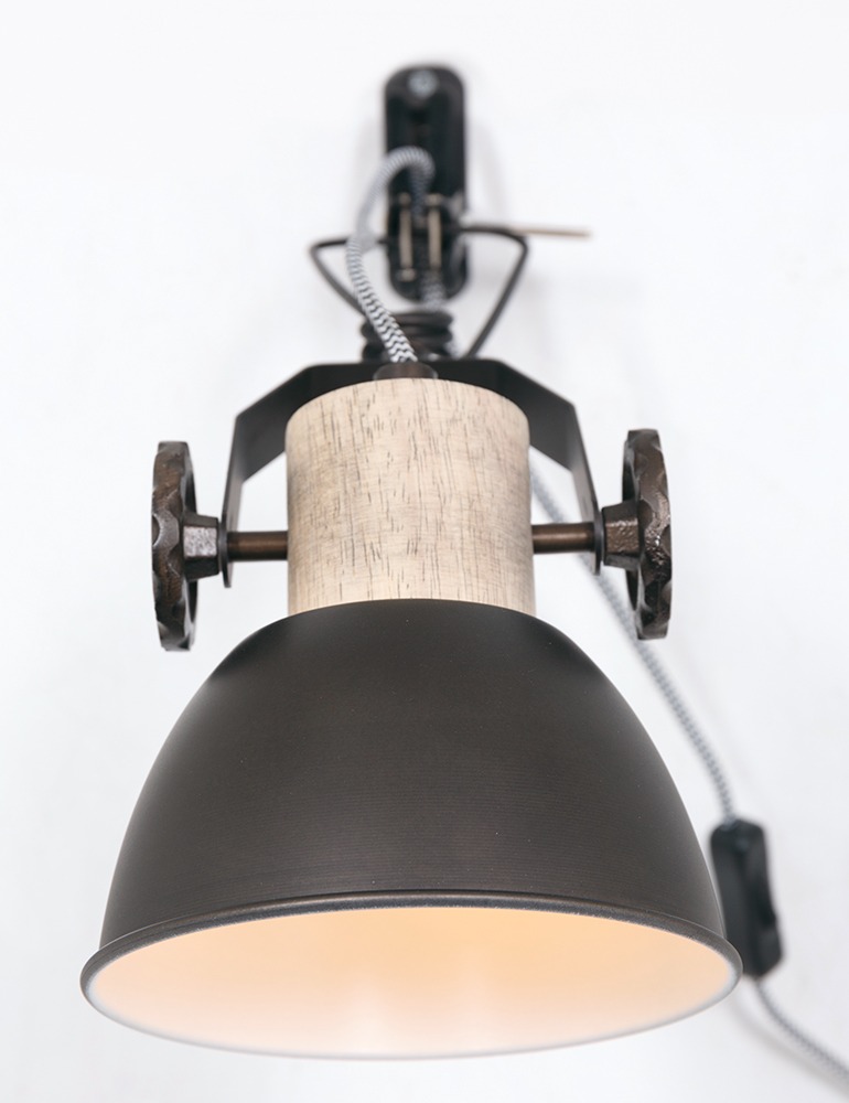 Applique métal anthracite à pince Mexlite Gearwood – Image 7