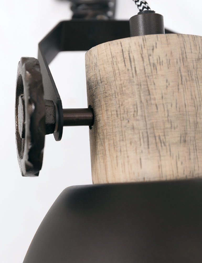 Applique métal anthracite à pince Mexlite Gearwood – Image 5