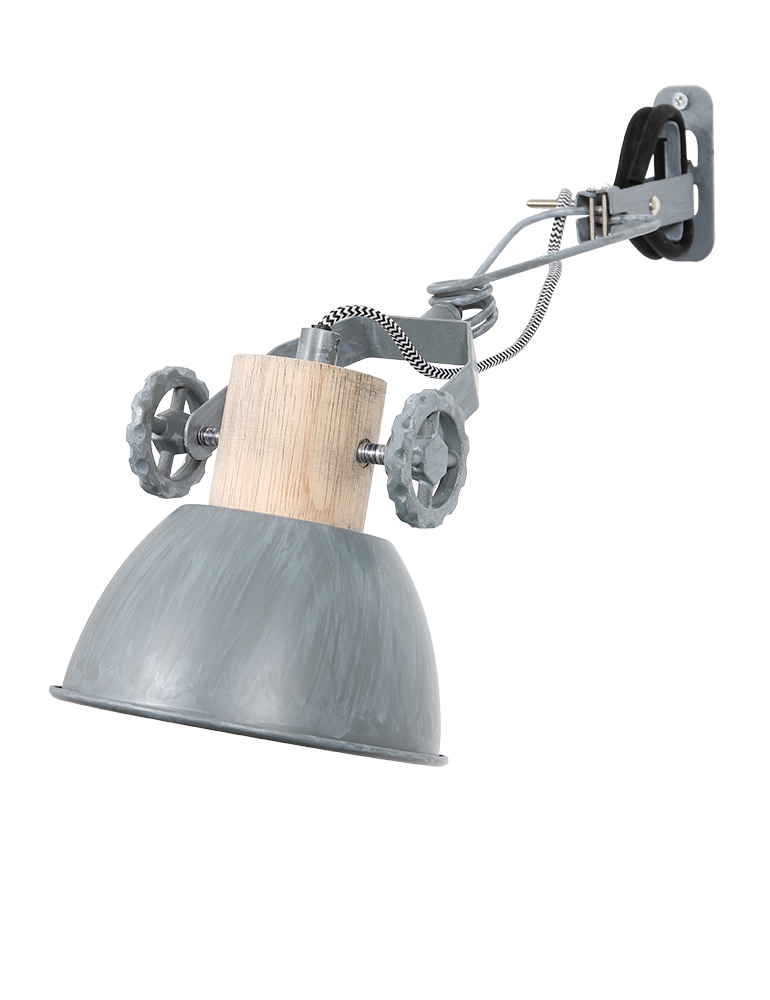 Lampe murale à pince nickel Mexlite Gearwood – Image 11