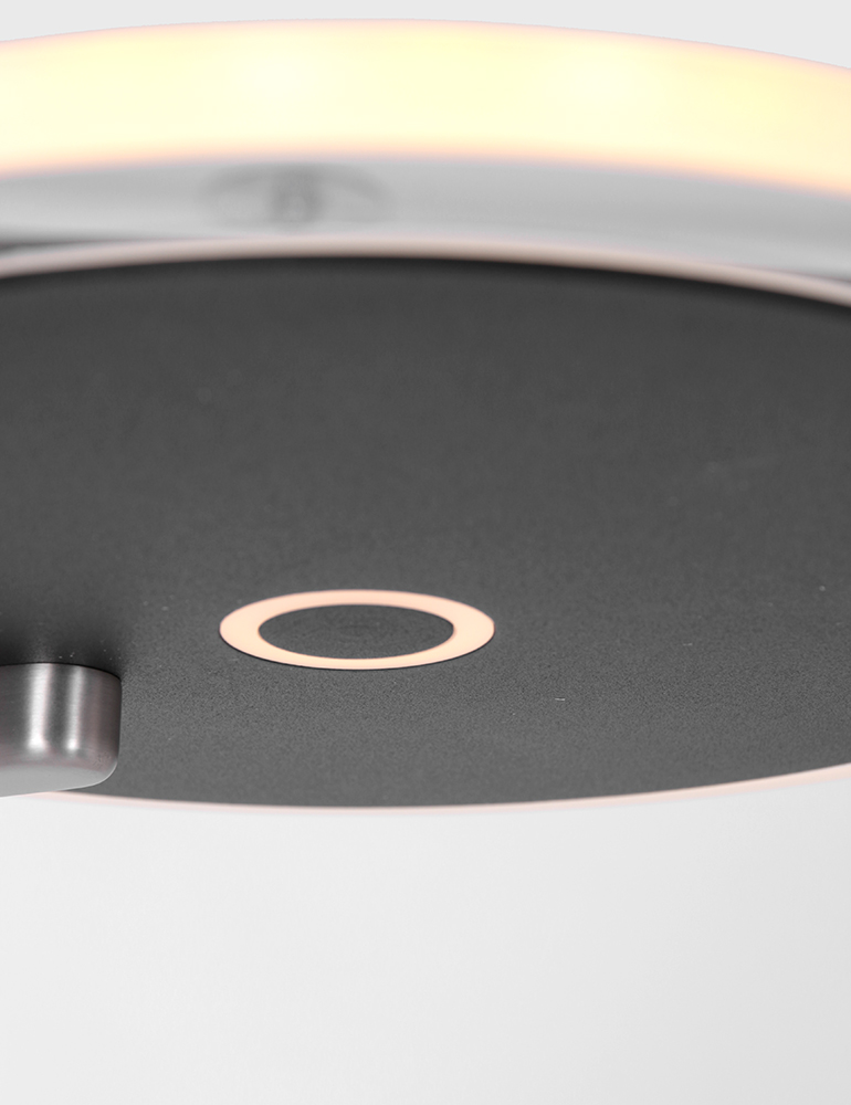 Lampadaire noir avec bras lecture flexible Steinhauer Turound – Image 8