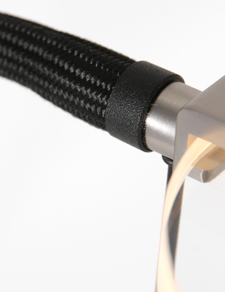 Lampe de lecture design noire Steinhauer Turound verre transparent – Image 7