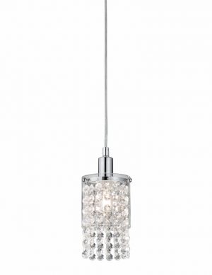 Lampe suspendue cristaux verre-3196CH