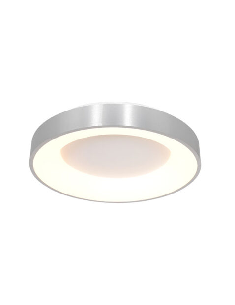 Plafonnier LED anneau rond argent-2562ZI