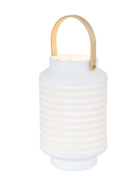 Lanterne blanche avec trous blanc-3058W