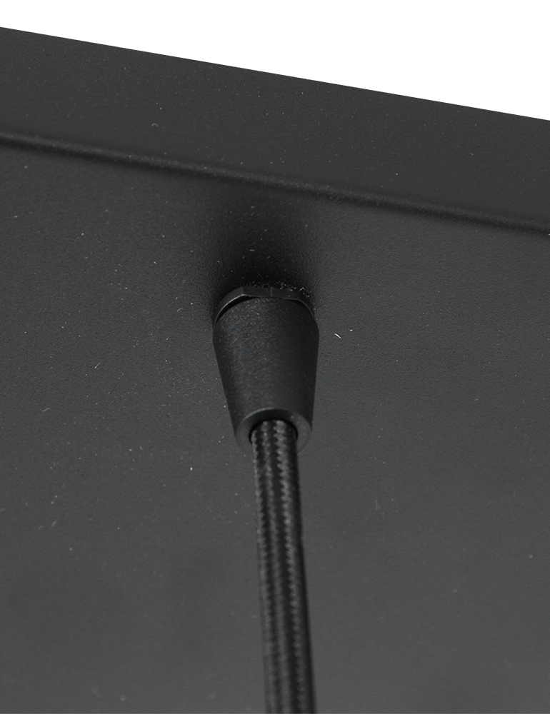 Lampe de table à manger en fil de fer ludique à six lumières Mexlite Aureole noir – Image 16