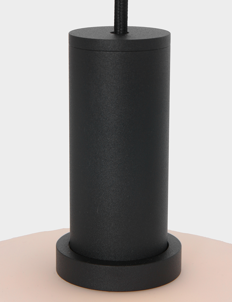 Suspension boule en verre origami Steinhauer Verre Nervuré noir – Image 3