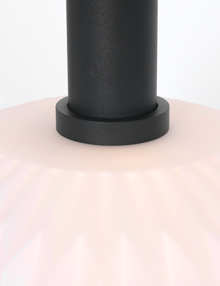 Suspension boule en verre origami Steinhauer Verre Nervuré noir – Image 4