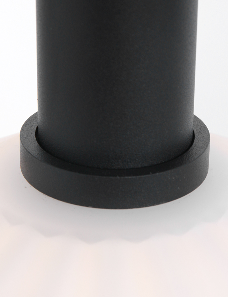 Suspension avec abat-jour en verre Steinhauer Verre Nervuré noir – Image 3