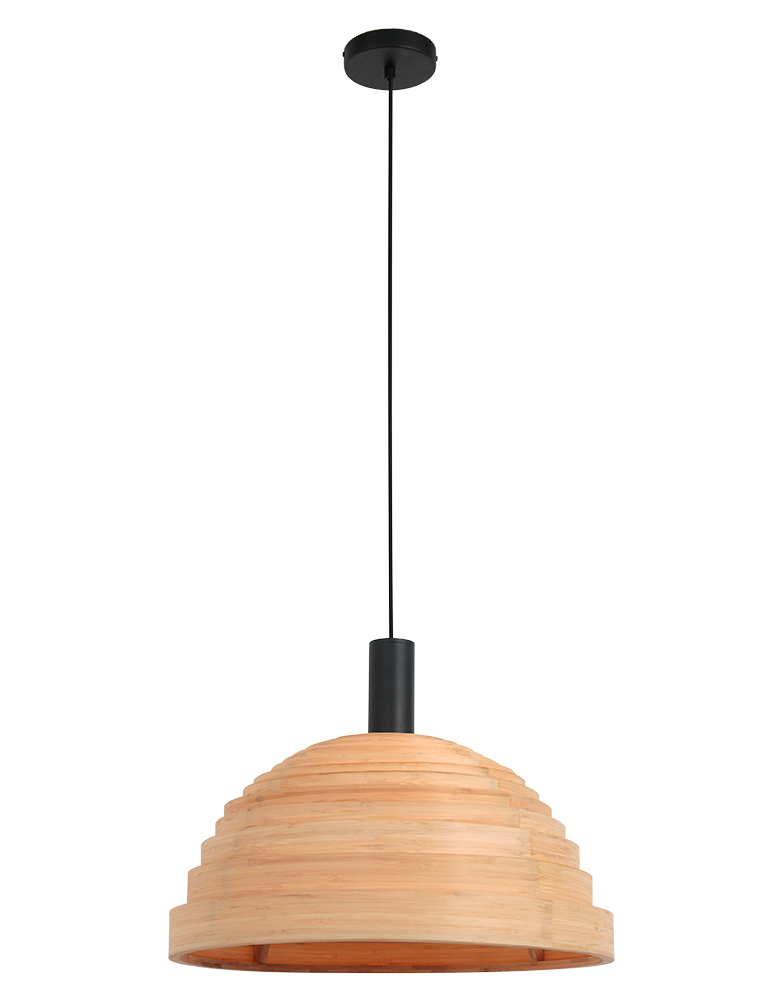 Suspension en bois de hêtre avec anneaux Steinhauer Veneer marron – Image 2
