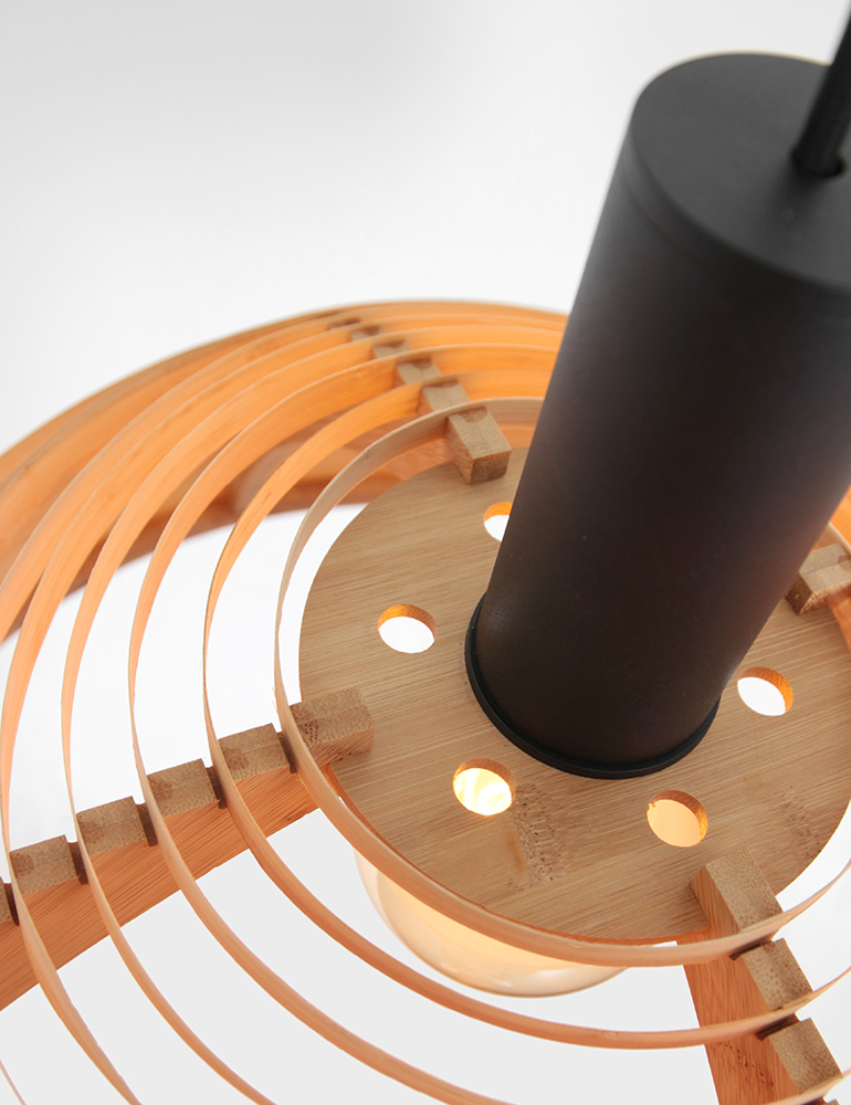 Suspension en bois de hêtre avec anneaux Steinhauer Veneer marron – Image 10