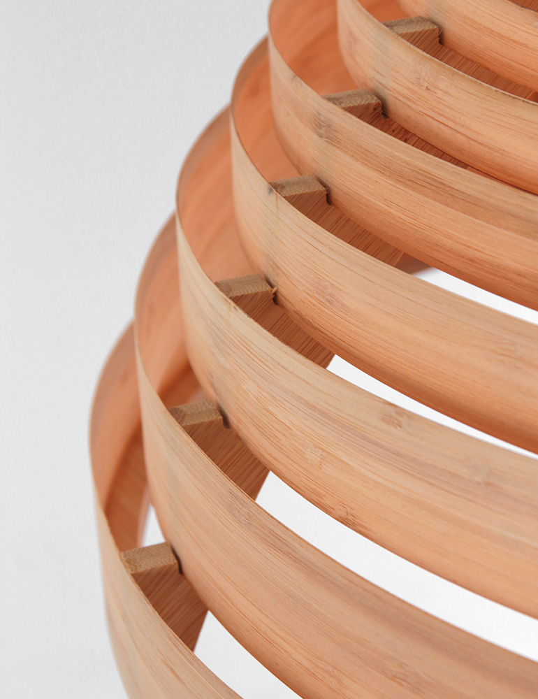 Suspension en bois de hêtre avec anneaux Steinhauer Veneer marron – Image 6