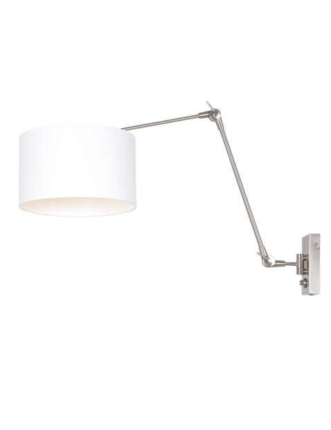 Lampe de table Sphere lampe tactile acier et blanc-8106ST