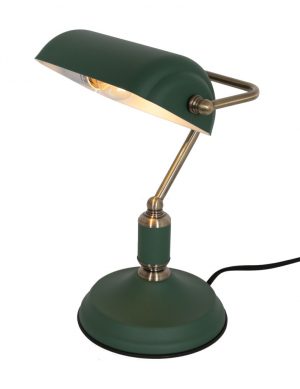 Lampe de bureau Bank de Leitmotiv vert-10076G
