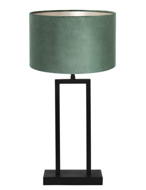 Lampe de table abat-jour velours vert-7087ZW
