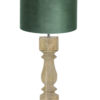 Lampe bois abat-jour vert-8359BE