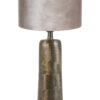 Lampe bronze abat-jour argenté-8366BR