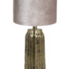 Lampe de table chic or abat-jour argent-8381GO