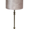 Pied de lampe classique abat-jour argenté-8388BR