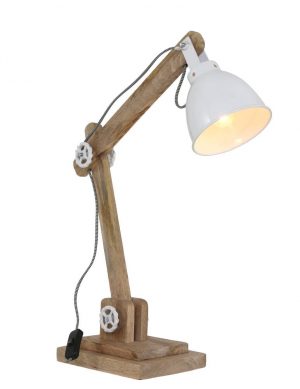 Lampe de table scandinave Light&Living Elmer couleur blanche-1556W