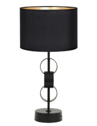 Lampe de table abat-jour noir-8255ZW