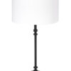 Lampe de table noire abat-jour blanc-8273ZW