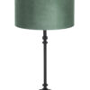 Lampe de table noire velours vert-8275ZW