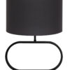 Pied de lampe ovale abat-jour noir-8317ZW