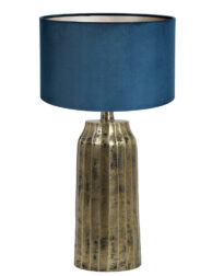 Lampe or abat-jour bleu-8386GO