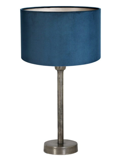 Lampe de chevet velours bleu-8414ST