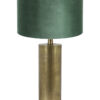 Lampe de table dorée abat-jour vert-8415BR