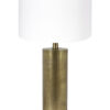 Lampe de table dorée abat-jour blanc-8419BR