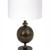 Lampe sphère bronze abat-jour blanc-7005BR