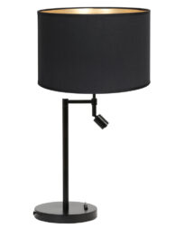 Lampe de table noire spot inclinable-8326ZW
